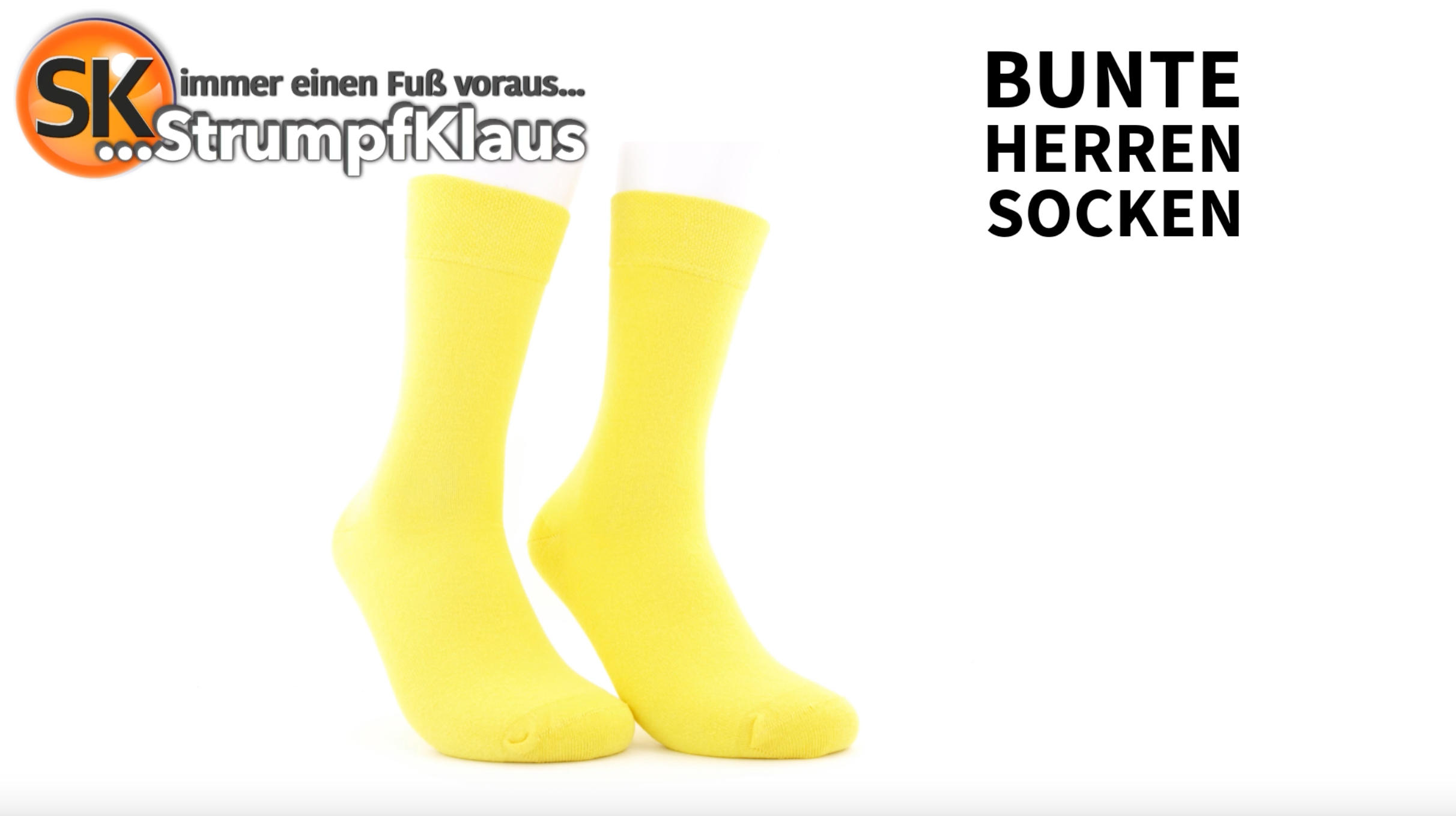 Video: Bunte Herrensocken gelb