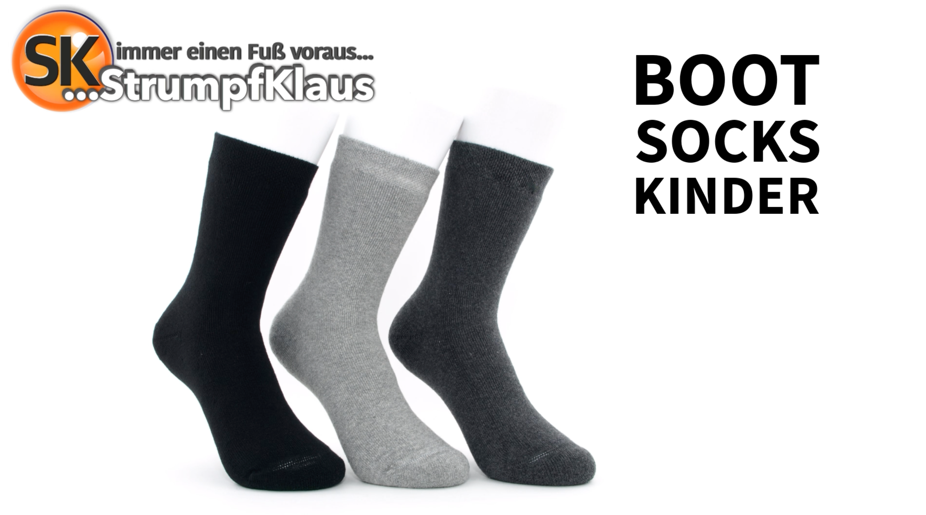 Video: Warme Kindersocken grau 