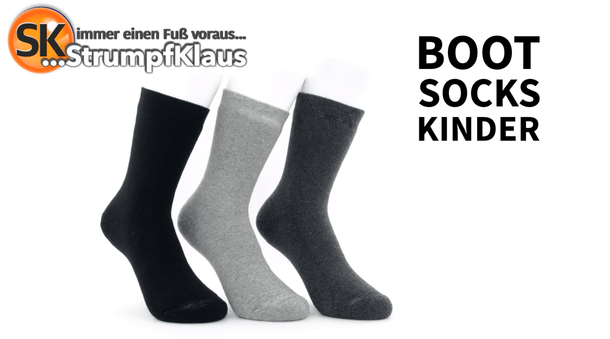 Video: Warme Kindersocken grau 