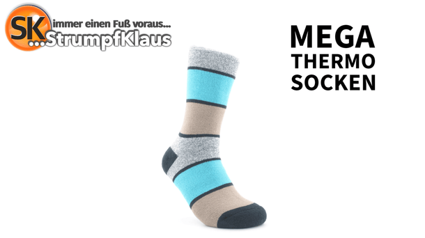 Video: Mega Thermosocken sand/türkis