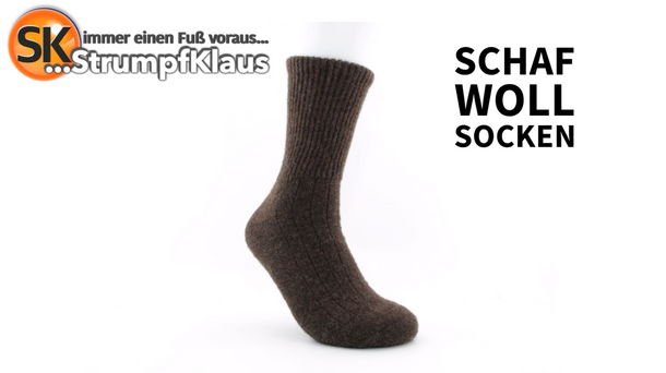 Video: Mongolische Schafwollsocken braun