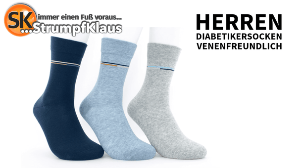 Video: Diabetiker Socken Herren farbig jeans