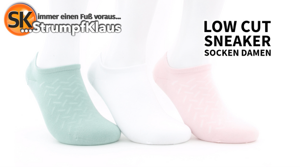 Video: Low Cut Socken Damen hellrose