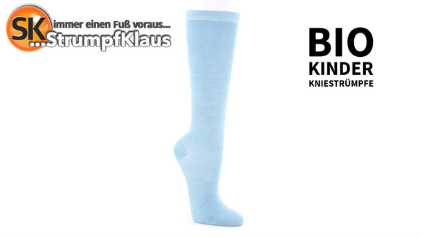 Video: Kinderkniestrümpfe hellblau