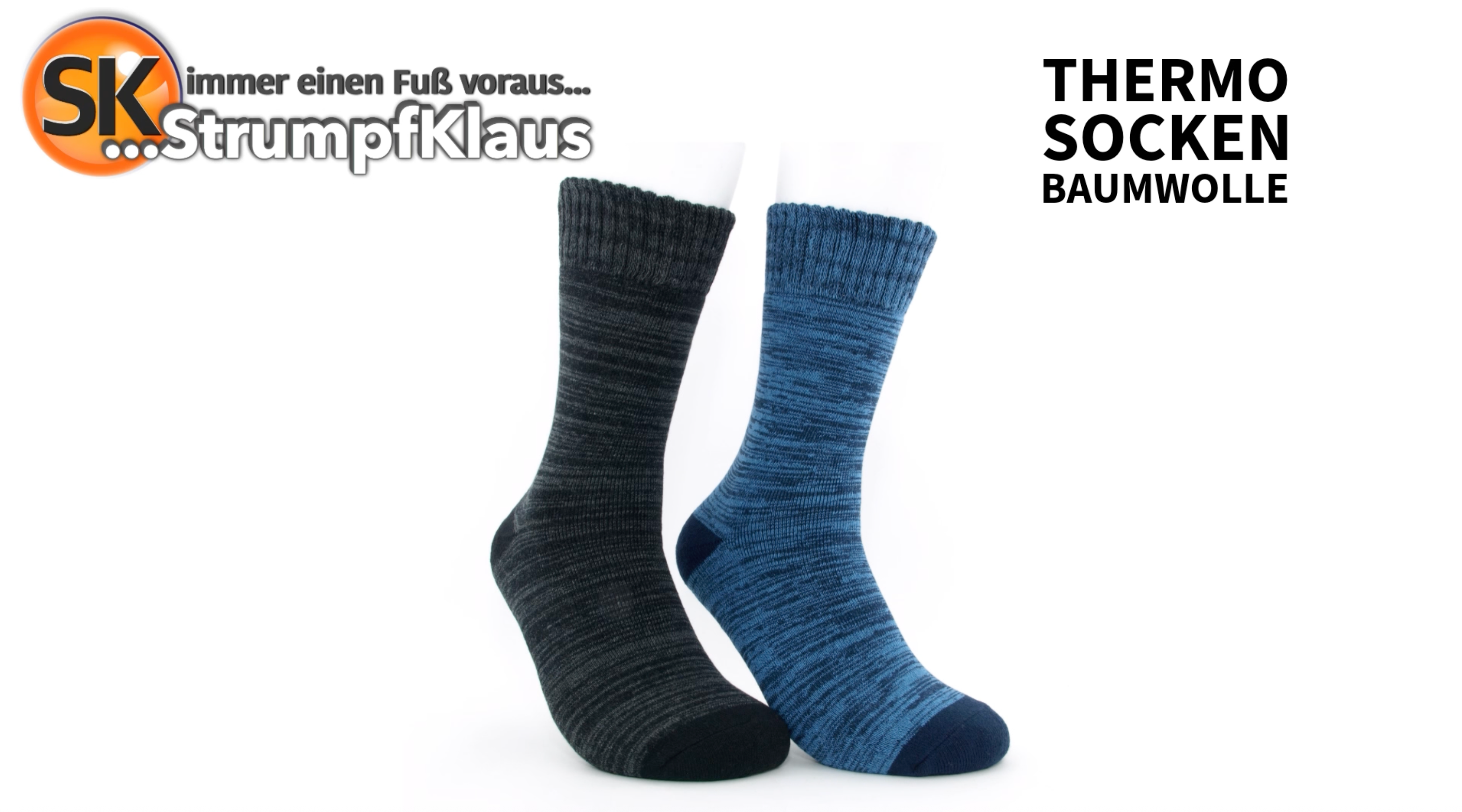 Video: Thermosocken Herren Design anthrazit/jeans