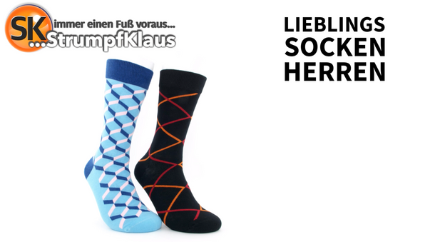Video: Bunte Herrensocken Stufen 