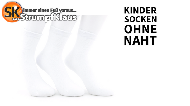 Video: Kindersocken ohne Naht weiß