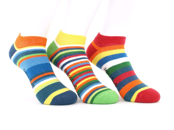 PUTUO Kinder Sneaker-Socken Jungen – Bunt, Baumwolle, 3–5 Paare, Mit U-Ferse, Lustige Tiermuster
