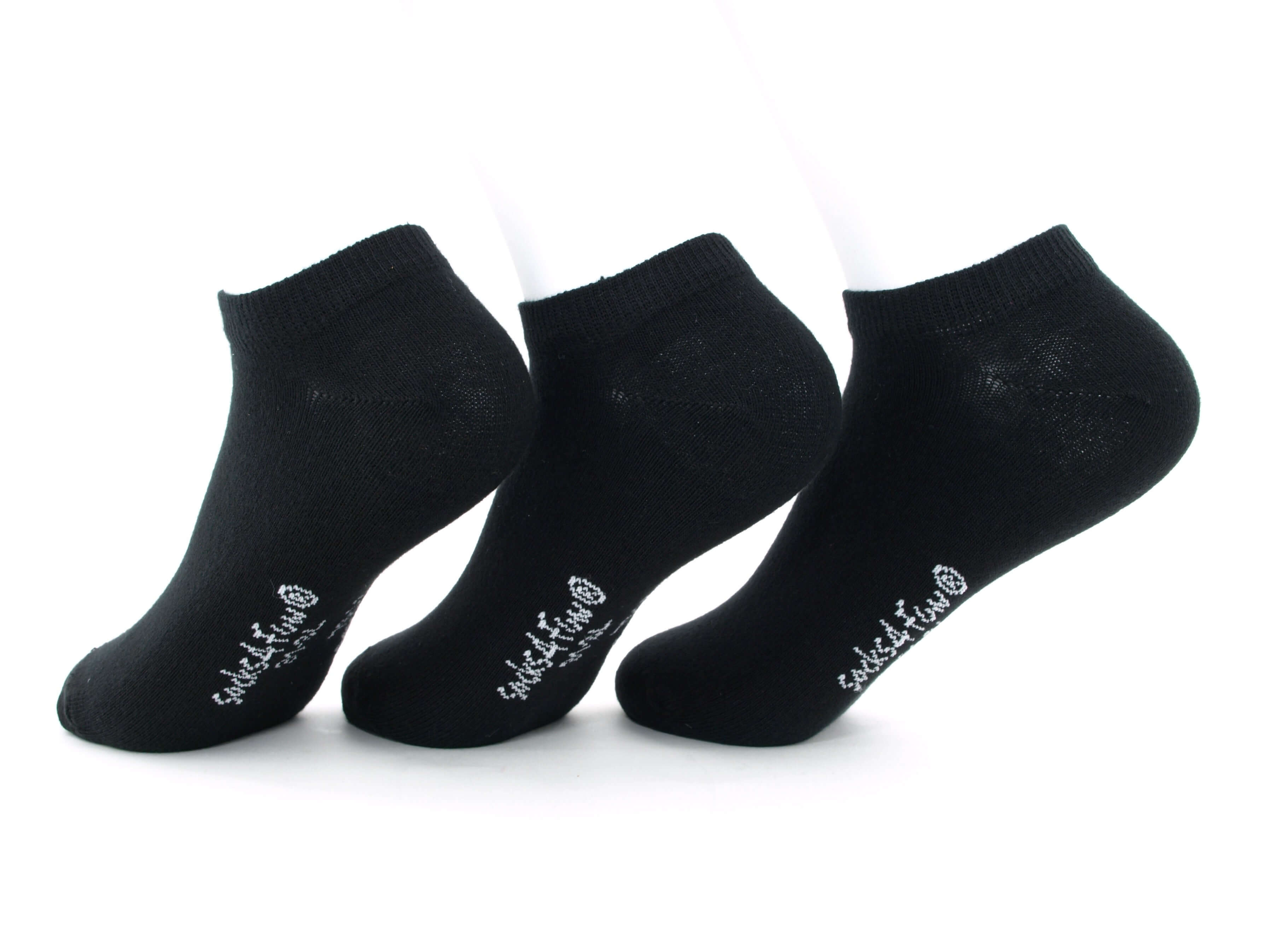 Bild: Sneaker Socken Kinder schwarz 2