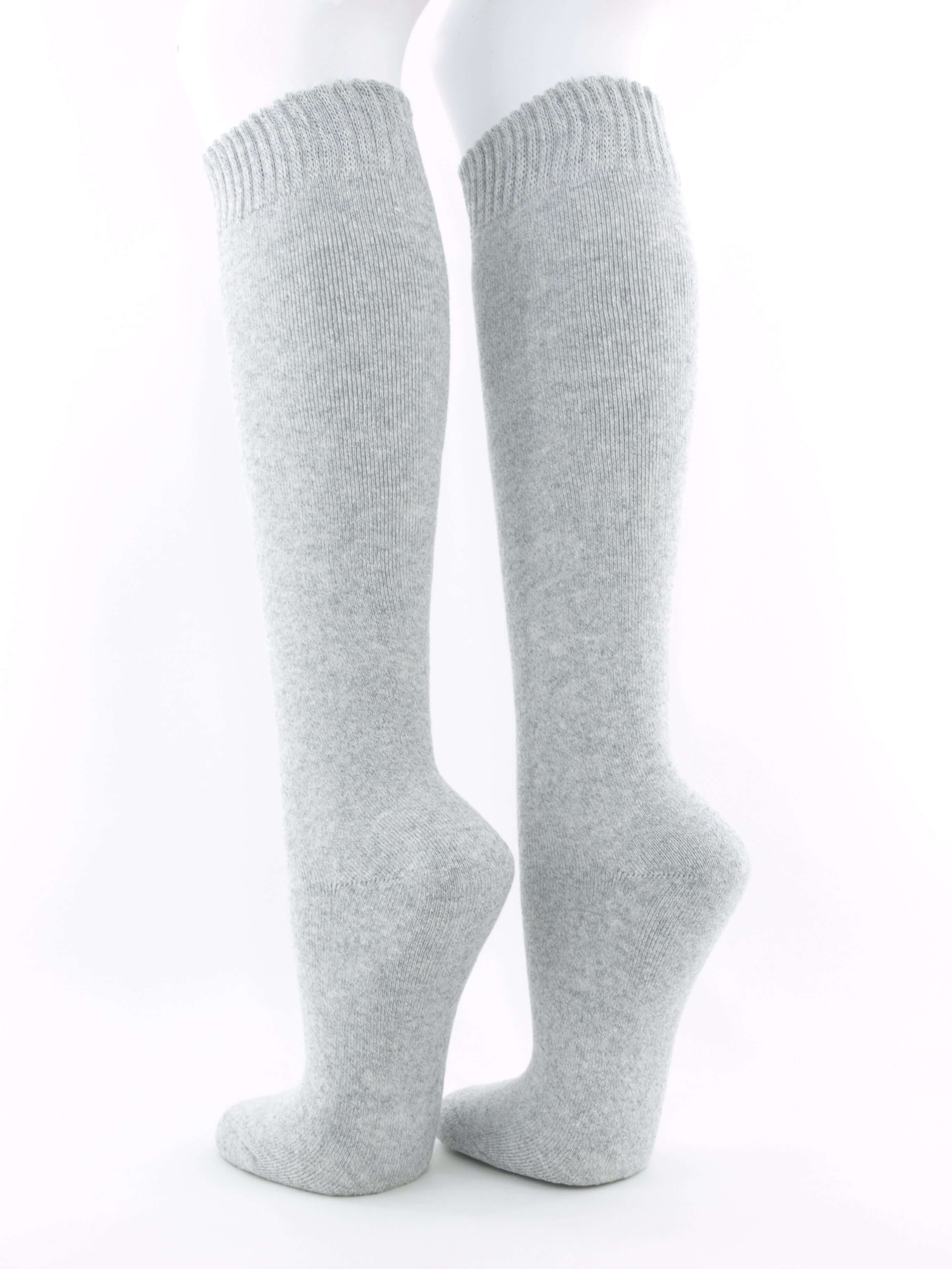 Bild: Thermo Kniestrümpfe Damen grau Rückansicht