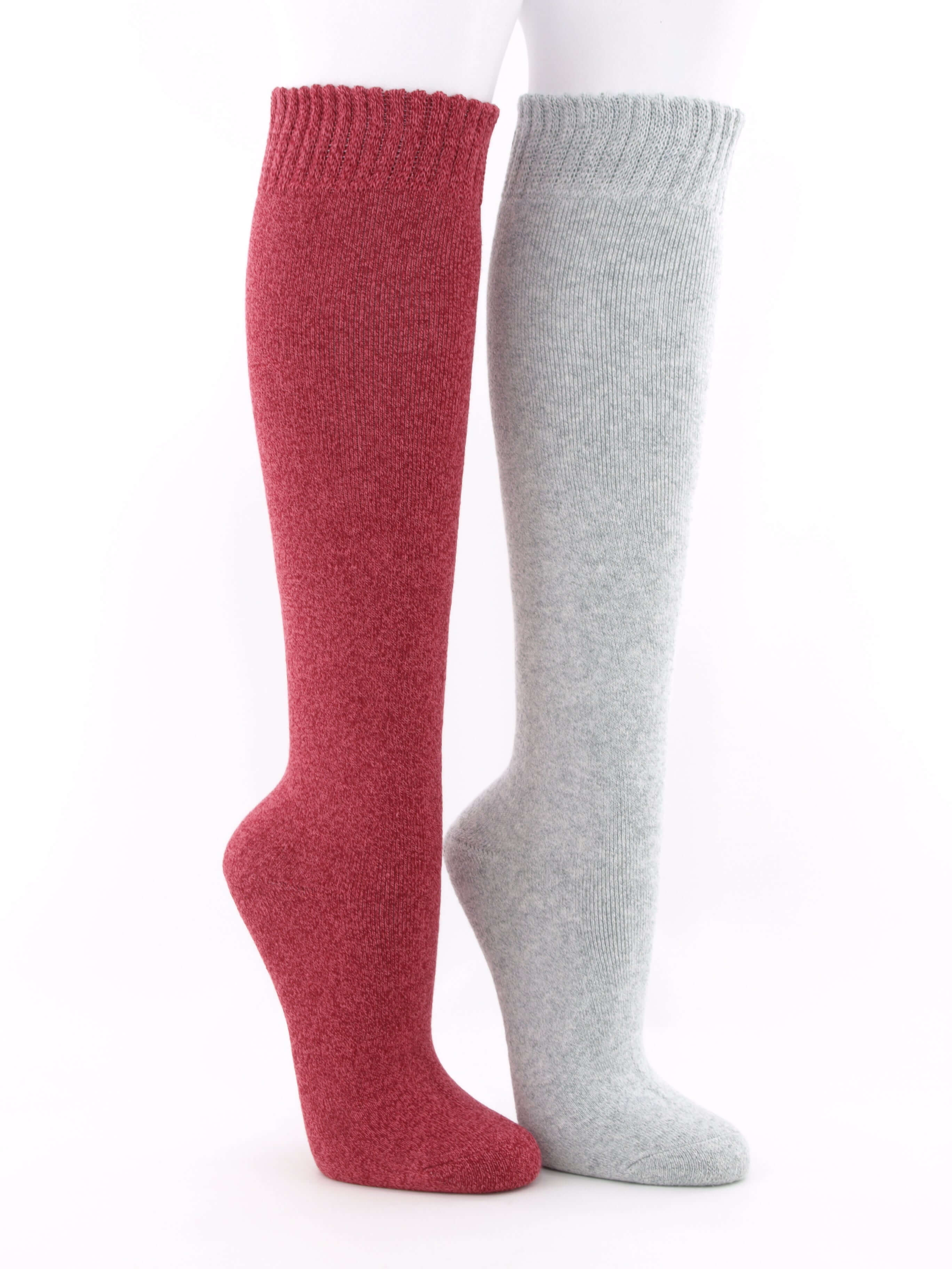 Bild: Thermo Kniestrümpfe Damen Malve Vorderansicht