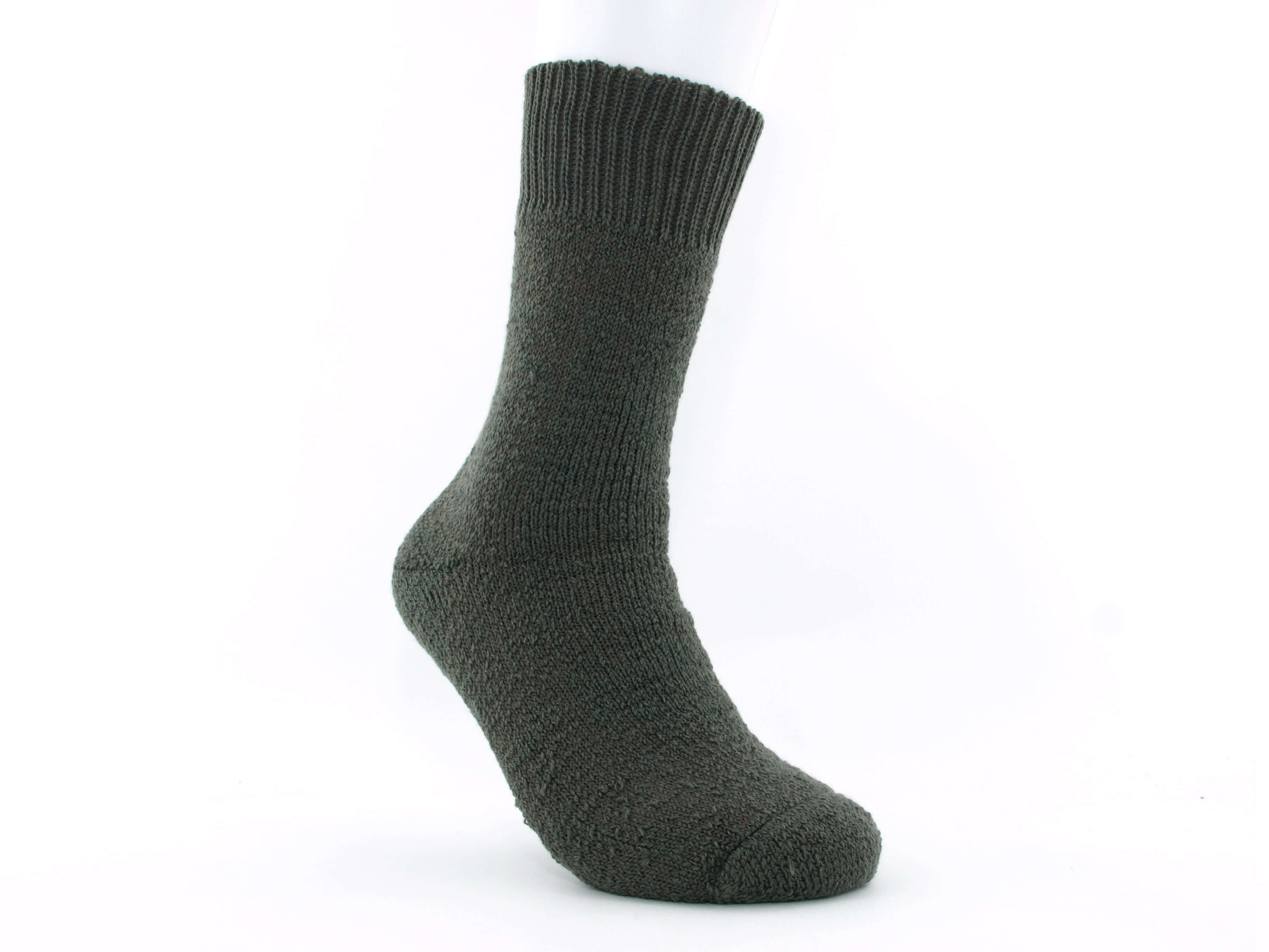 Bild: Thermosocken extra warm Wolle oliv 1