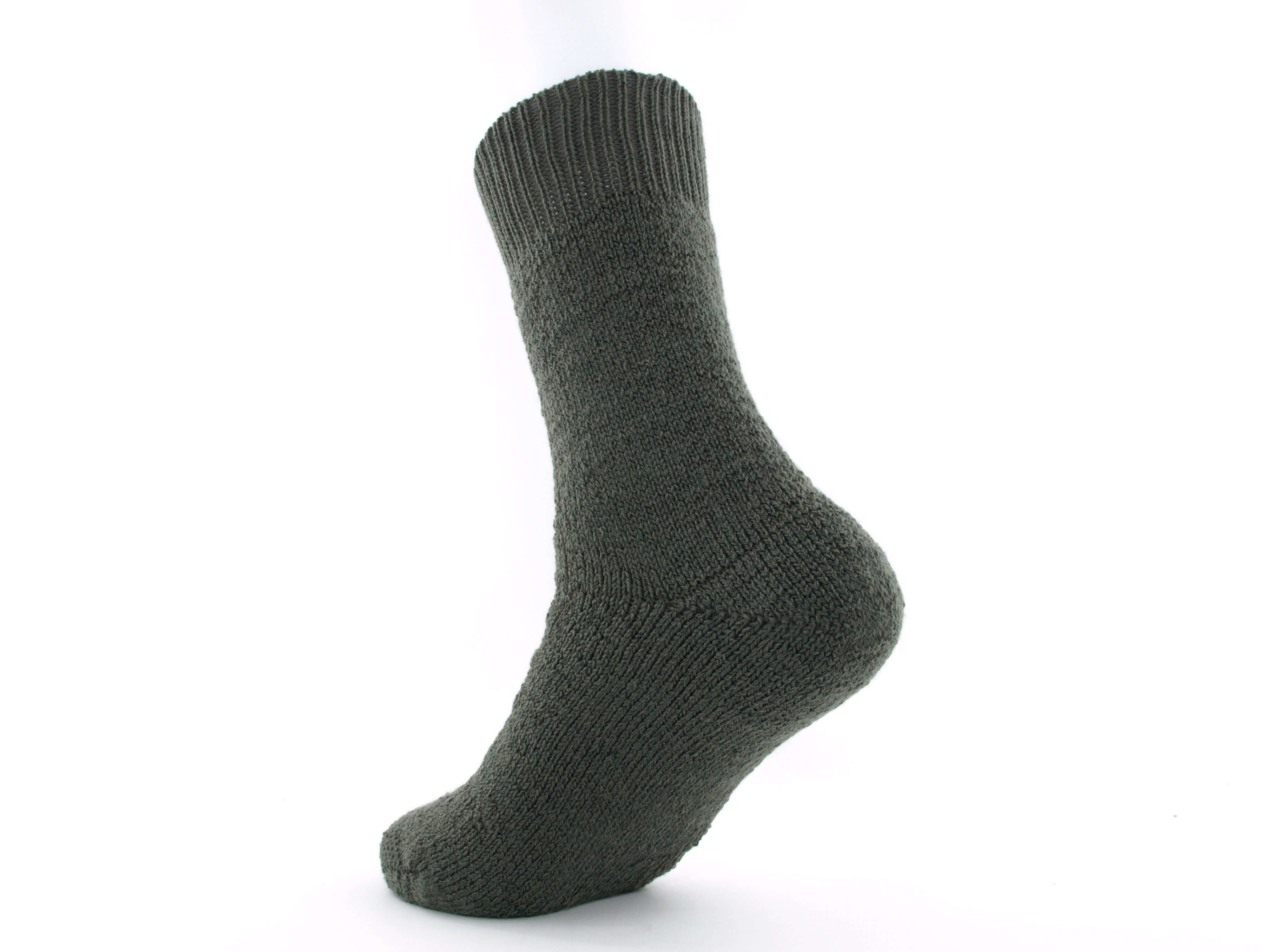 Bild: Thermosocken extra warm Wolle oliv 2