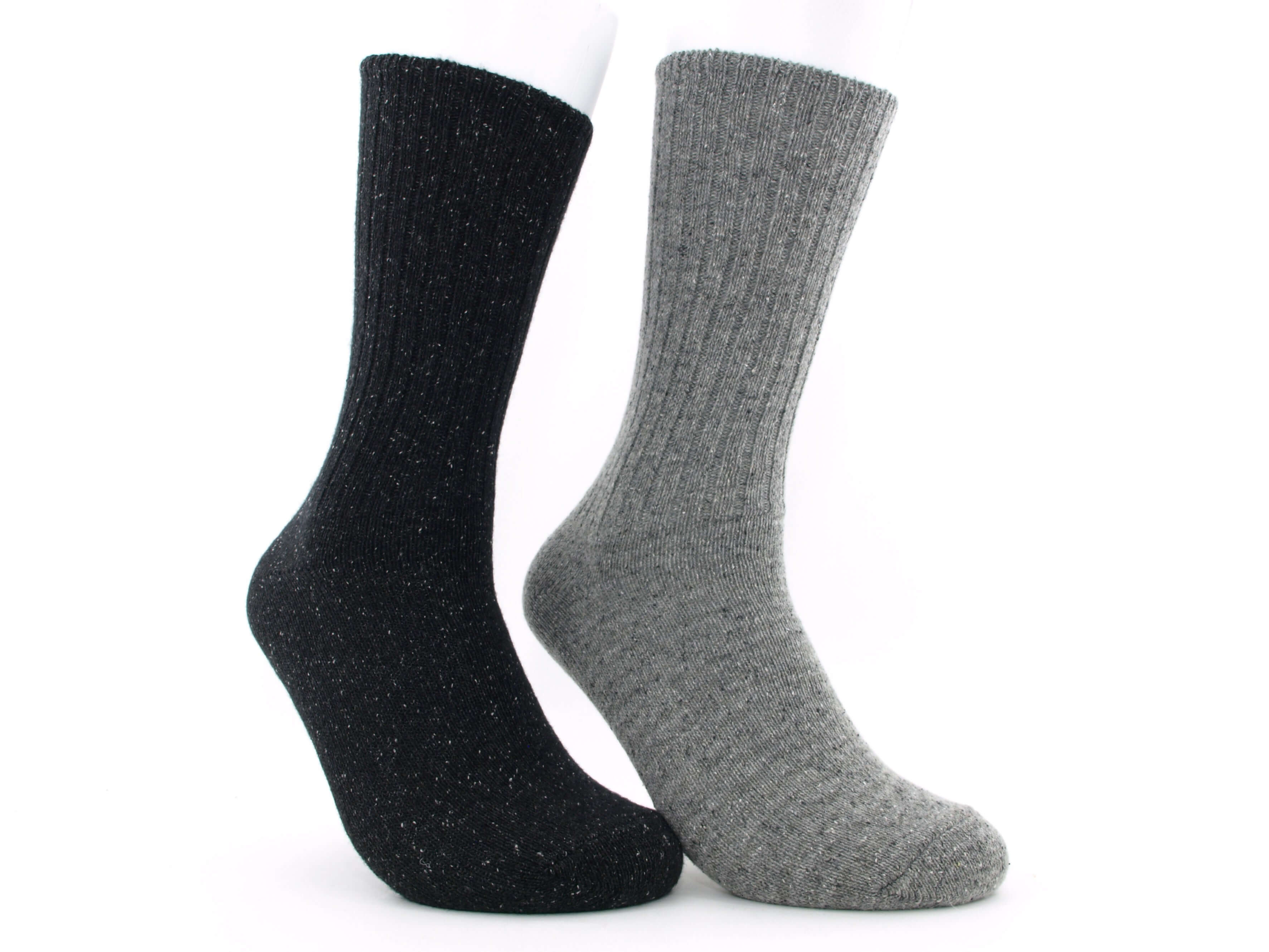 Bild: Wollsocken mit Seide grau 1